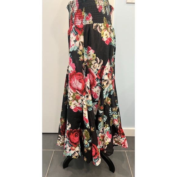Grace Elements Sz XL Women's Floral 100% Cotton Long Flowing Silhouette Skirt - Picture 4 of 11